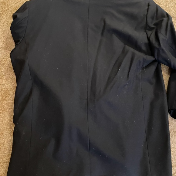 UOMO ELEGANT  men's  wool blend dark Black blazer size 44 R - Picture 3 of 6